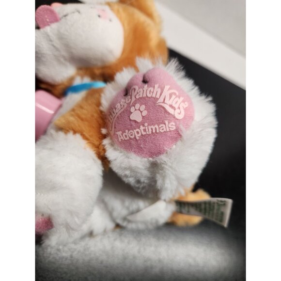 CPK Plush Cat With Pink Heart Speaker & Green Eyes Signed By Xavier Roberts - Picture 9 of 10